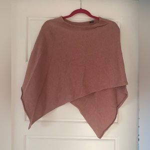 Pink Shaul/ poncho/ shrug top asymmetrical OSFA- Large